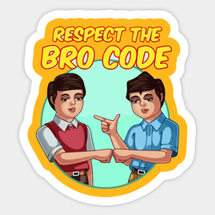 bro code Sticker